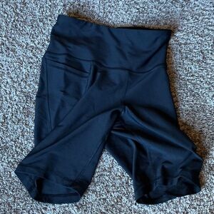 Women's Black High-Waisted Shorts